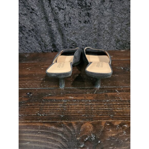 NEW Journee Collection Larna Black Peep Toe Kitten Heels/Sz. 7 Wide - Picture 6 of 8